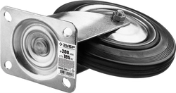 ЗУБР  d 200 мм, г/п 185 кг, игольчатый подшипник, резина/металл, поворотное колесо, Профессионал (30936-200-S) 30936-200-S