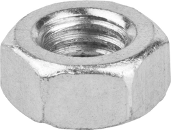 ЗУБР  ГОСТ ISO 4032-2014, кл. пр. 6, M6, цинк, 5 кг, шестигранная гайка (303550-06) 303550-06