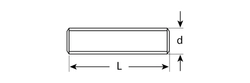 ЗУБР  DIN 975, кл. пр. 4.8, М12 х 2000 мм, цинк, 1 шт, резьбовая шпилька (4-303350-12-2000) 4-303350-12-2000