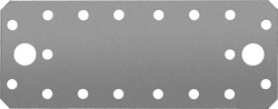 ЗУБР  КП-2.5, 140 x 55 x 2.5 мм, цинк, крепежная пластина (31023-140) 31023-140