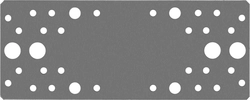 ЗУБР  КП-2.0, 200 x 80 x 2 мм, цинк, крепежная пластина (310236-200-80) 310236-200-80