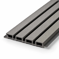 Фасадная реечная панель EasyDecking  Вуд-Икс 219х26х3010 Серый Шлифованная LT 26935