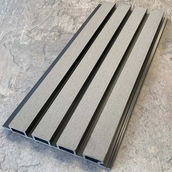Фасадная реечная панель EasyDecking  Вуд-Икс 219х26х3010 Серый Шлифованная LT 26935