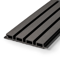 Фасадная реечная панель EasyDecking Вуд-Икс 219х26х3010 Черное дерево Шлифованная LT 26936