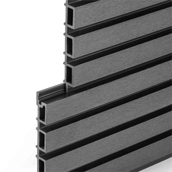 Фасадная реечная панель EasyDecking Вуд-Икс 219х26х3010 Черное дерево Шлифованная LT 26936