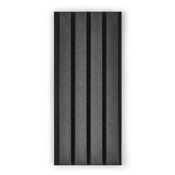 Фасадная реечная панель EasyDecking Вуд-Икс 219х26х3010 Черное дерево Шлифованная LT 26936