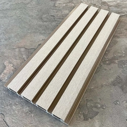 Фасадная реечная панель EasyDecking Вуд-Икс 219х26х3010 Бежевый Шлифованная LT 27471