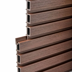 Фасадная реечная панель EasyDecking Ко-Экструзия 219х26х4010 Каштан LT 33574