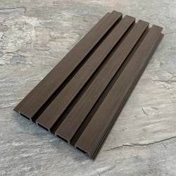Фасадная реечная панель EasyDecking Ко-Экструзия 219х26х4010 Каштан LT 33574