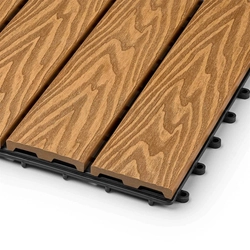 Садовая плитка EasyDecking 300х300х21 Дуб (в 1 уп. - 11 шт., 1 м2) LT 33599
