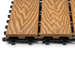Садовая плитка EasyDecking 300х300х21 Дуб (в 1 уп. - 11 шт., 1 м2) LT 33599