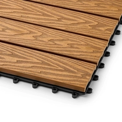 Садовая плитка EasyDecking 300х300х21 Дуб (в 1 уп. - 11 шт., 1 м2) LT 33599