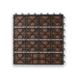 Садовая плитка EasyDecking 300х300х21 Венге (в 1 уп. - 11 шт., 1 м2) LT 33839