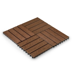 Садовая плитка EasyDecking 300х300х21 Венге (в 1 уп. - 11 шт., 1 м2) LT 33839