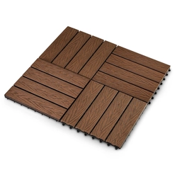 Садовая плитка EasyDecking 300х300х21 Венге (в 1 уп. - 11 шт., 1 м2) LT 33839