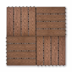 Садовая плитка EasyDecking 300х300х21 Венге (в 1 уп. - 11 шт., 1 м2) LT 33839
