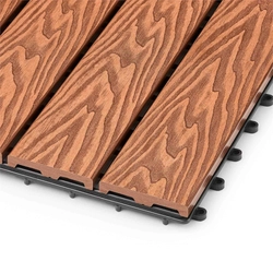 Садовая плитка EasyDecking 300х300х21 Коричневый (в 1 уп. - 11 шт., 1 м2) LT 33840