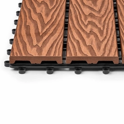 Садовая плитка EasyDecking 300х300х21 Коричневый (в 1 уп. - 11 шт., 1 м2) LT 33840