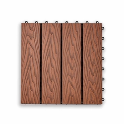 Садовая плитка EasyDecking 300х300х21 Коричневый (в 1 уп. - 11 шт., 1 м2) LT 33840