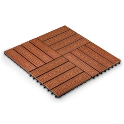 Садовая плитка EasyDecking 300х300х21 Коричневый (в 1 уп. - 11 шт., 1 м2) LT 33840