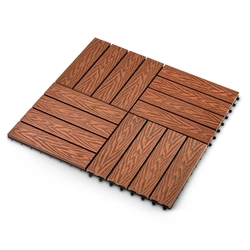 Садовая плитка EasyDecking 300х300х21 Коричневый (в 1 уп. - 11 шт., 1 м2) LT 33840