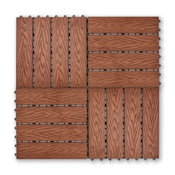 Садовая плитка EasyDecking 300х300х21 Коричневый (в 1 уп. - 11 шт., 1 м2) LT 33840