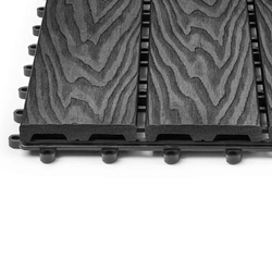 Садовая плитка EasyDecking 300х300х21 Черное дерево (в 1 уп. - 11 шт., 1 м2) LT 33841