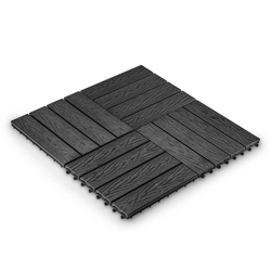 Садовая плитка EasyDecking 300х300х21 Черное дерево (в 1 уп. - 11 шт., 1 м2) LT 33841