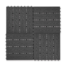Садовая плитка EasyDecking 300х300х21 Черное дерево (в 1 уп. - 11 шт., 1 м2) LT 33841
