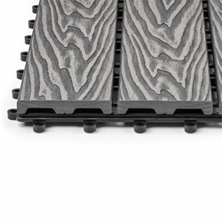 Садовая плитка EasyDecking 300х300х21 Серый (в 1 уп. - 11 шт., 1 м2) LT 33842