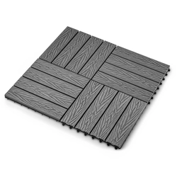 Садовая плитка EasyDecking 300х300х21 Серый (в 1 уп. - 11 шт., 1 м2) LT 33842