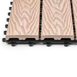 Садовая плитка EasyDecking 300х300х21 Бежевый (в 1 уп. - 11 шт., 1 м2) LT 33843