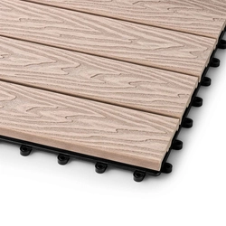 Садовая плитка EasyDecking 300х300х21 Бежевый (в 1 уп. - 11 шт., 1 м2) LT 33843
