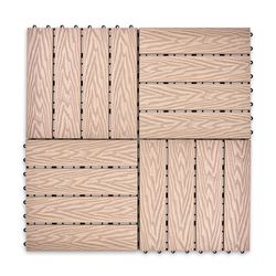Садовая плитка EasyDecking 300х300х21 Бежевый (в 1 уп. - 11 шт., 1 м2) LT 33843