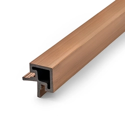 Угол для реечной панели EasyDecking Ко-Экструзия 50х50х4010 Тик LT 33589