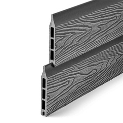 Заборная панель шип-паз EasyDecking Вуд-Икс 146х20х2210 Серый 3Д LT 26965