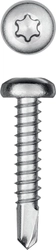 KRAFTOOL  DS-P, 25 х 4.2 мм, А2, сверло, полукруглая головка, ТХ20, 400 шт, саморез нержавеющий (300931-42-025) 300931-42-025