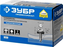 ЗУБР  СКМ 9003, 25 х 5.5 мм, белый, 420 шт, кровельный саморез, Профессионал (4-300315-55-025-9003) 4-300315-55-025-9003