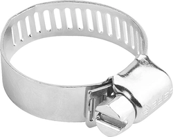 ЗУБР  Х-12П, 65 - 89 мм, просечная лента 12.7 мм, цинк, 50 шт, хомут стальной (37805-065-89-50) 37805-065-89-50