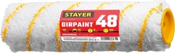 STAYER  GIRPAINT, 48 х 240 мм, бюгель 8 мм, ворс 12 мм, полиакрил, все виды ЛКМ, малярный ролик, Professional (0214-24) 0214-24_z01