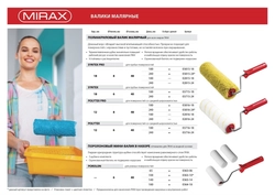 MIRAX  SYNTEX PRO, 48 х 180 мм, бюгель 8 мм, ворс 18 мм, полиакрил/полиэстер, все виды ЛКМ, малярный ролик (02815-18) 02815-18