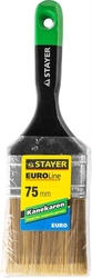 STAYER  UNIVERSAL-ARTEX, 75 мм, 3″, искусственная щетина, деревянная ручка, для высокотекучих ЛКМ, плоская кисть (0106-075) 0106-075
