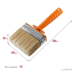 STAYER  Universal MINI, 3 х 10 см, светлая натуральная щетина, пластмассовый корпус, все виды ЛКМ, макловица, Professional (0182-10) 0182-10