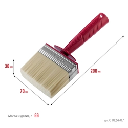 STAYER  UNIVERSAL, 3 х 7 см, светлая щетина, пластмассовый корпус, все виды ЛКМ, макловица (01824-07) 01824-07