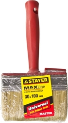 STAYER  UNIVERSAL, 3 х 10 см, светлая щетина, пластмассовый корпус, все виды ЛКМ, макловица (01824-10) 01824-10