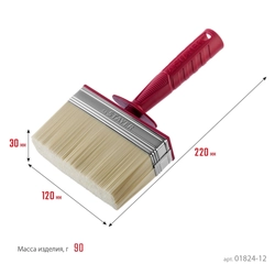 STAYER  UNIVERSAL, 3 х 12 см, светлая щетина, пластмассовый корпус, все виды ЛКМ, макловица (01824-12) 01824-12
