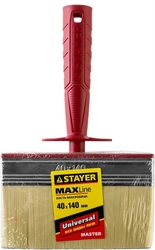 STAYER  UNIVERSAL, 4 х 14 см, светлая щетина, пластмассовый корпус, все виды ЛКМ, макловица (01824-14) 01824-14
