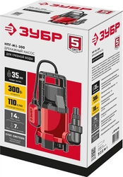 ЗУБР  300 Вт, дренажный насос для грязной воды (НПГ-М1-300) НПГ-М1-300