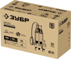 ЗУБР  450 Вт, фекальный насос с режущим механизмом (НПФ-450-Р) НПФ-450-Р