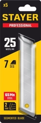 STAYER  25 мм, 5 шт, сегментированные лезвия, Professional (09179-S5) 09179-S5